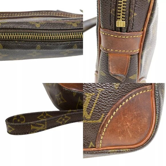 LOUIS VUITTON Marly Dragonne GM Clutch Hand Bag Monogram Brown - Picture 8 of 16